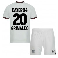 Bayer Leverkusen Alejandro Grimaldo #20 Bortatröja Barn 2023-24 Kortärmad (+ Korta byxor)